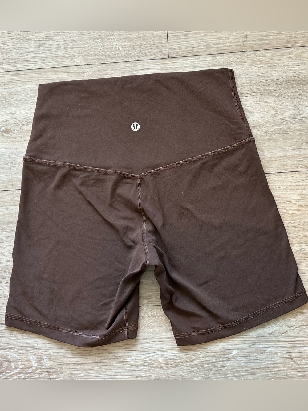 lululemon Align High-Rise Brown Bike Shorts Activewear Running Yoga 6 inch seam